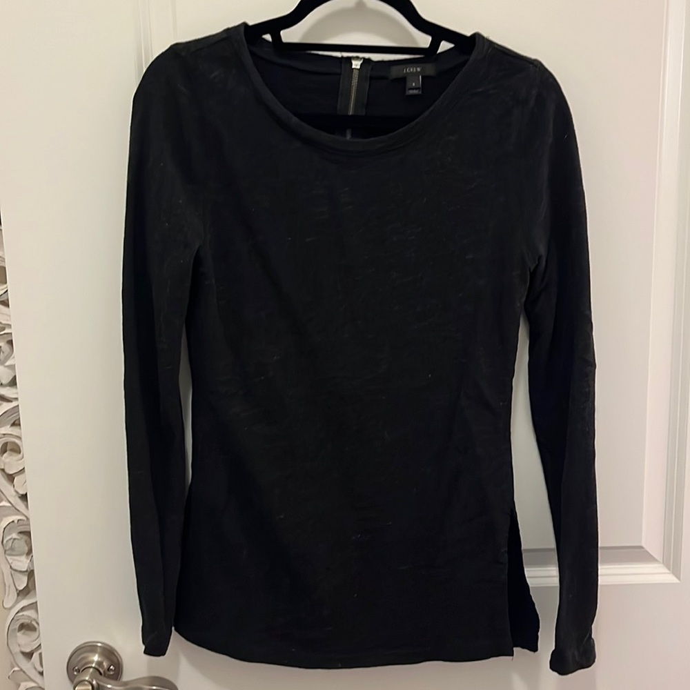 J. Crew black heathered sweatshirt